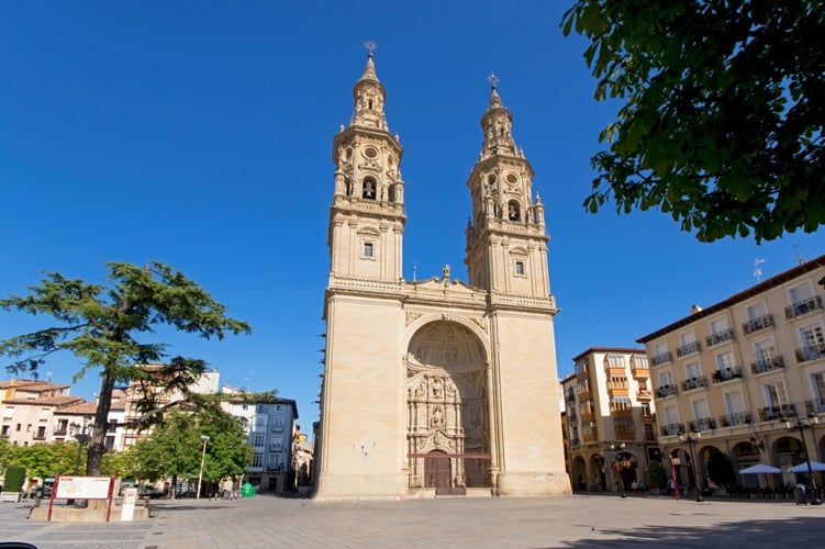 Cathedral of Saint Maria de la Redonda in Logrono. Rioja, Spain