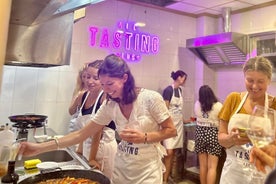 Alicante Paella Cooking Class, Tapas, Drinks and Marketplace