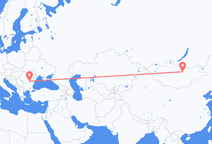 울란바토르에서 출발해 부쿠레슈티로 향하는 항공편