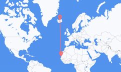 Flights from Nouakchott to Akureyri