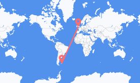 포클랜드 제도(이슬라스 말비나스) 출발 웨일즈 도착 항공편