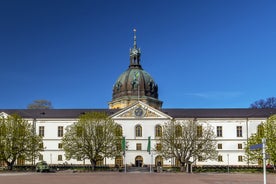 Stockholm old town (Gamla Stan) cityscape from City Hall top, Sweden.