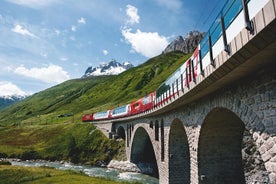 苏黎世出发的冰川快车瑞士阿尔卑斯山和卢塞恩私人之旅