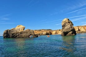 Playas de Albufeira y tour en kayak de 2 horas con recogida