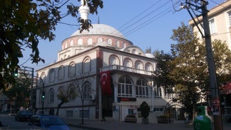 road landscape in the city. Turkey travel in summer. Highway view in beautiful city. Car driving on the road in city. Travel view in asian cities. Highway landscape in summer. Bursa, Turkey.