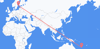 Flüge von Neukaledonien nach die Ålandinseln