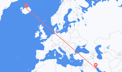 Flyreiser fra Kuwait til Akureyri