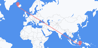 Flyrejser fra Timor-Leste til Island