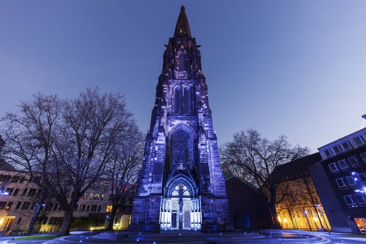 Photo of Christ Church in Bochum. Bochum, North Rhine-Westphalia, Germany.