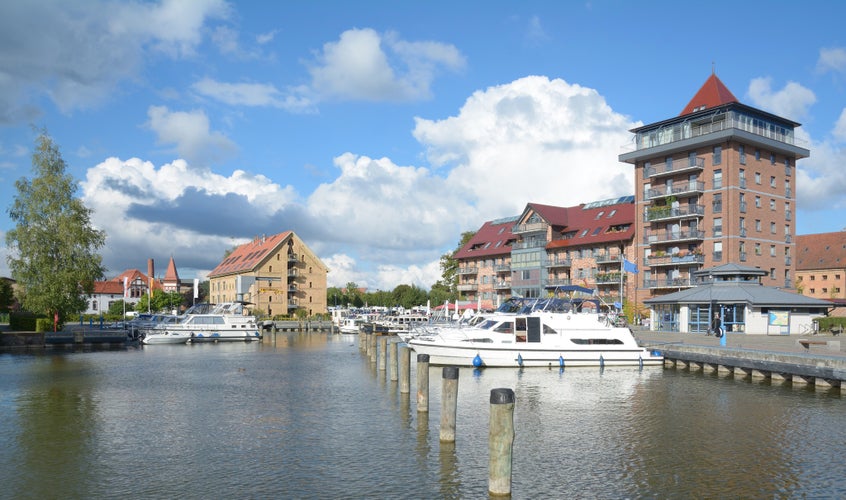 Photo of Harbor of Neustrelitz in Mecklenburg Lake District,Germany.