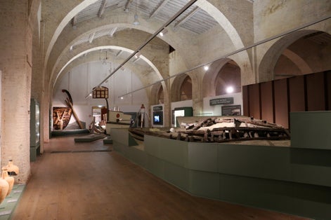 Museo delle navi antiche di Pisa,Italy.