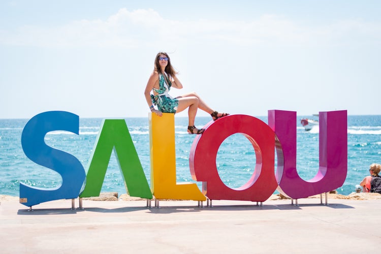 Young and attractive charismatic woman, Salou, Spain.