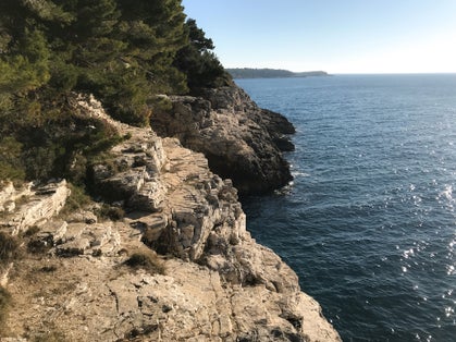 Photo of Verudela Canyon at Verudela Peninsula, south from Pula, Istria, Croatia.