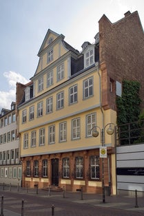 photo of view Frankfurt on the Main: Goethe-Haus as seen at the Grosser Hirschgraben, Frankfurt, Germany#.t