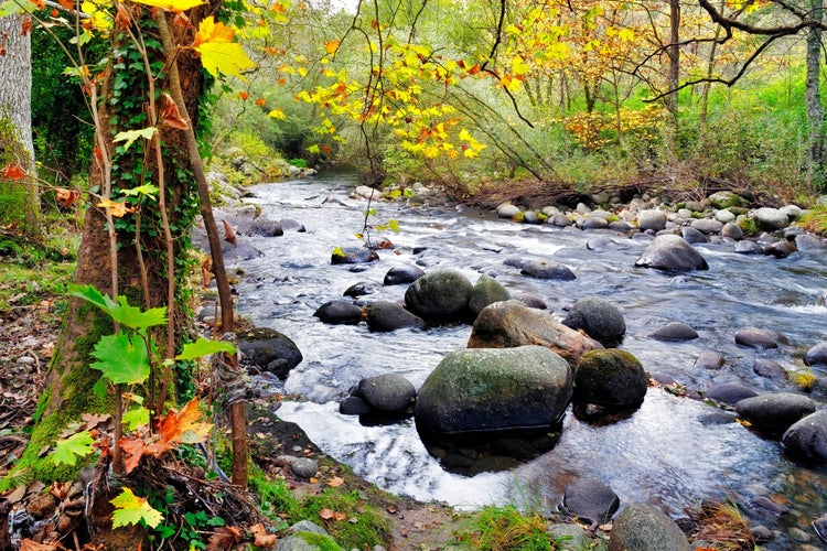 Photo of Arenal river in the Sierra de Gredos. Arenas de San Pedro. Avila. Spain.