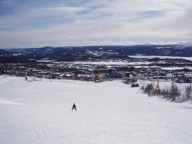 Ski holiday in Beitostølen with snow-covered high mountain