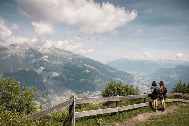 aerial view to chur, switzerland