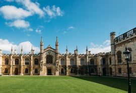 Photo of beautiful view of the city and university of Cambridge, United Kingdom.