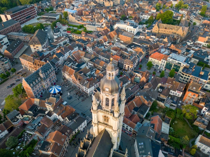 photo of view Basilique Saint Martin, Halle, Germany.