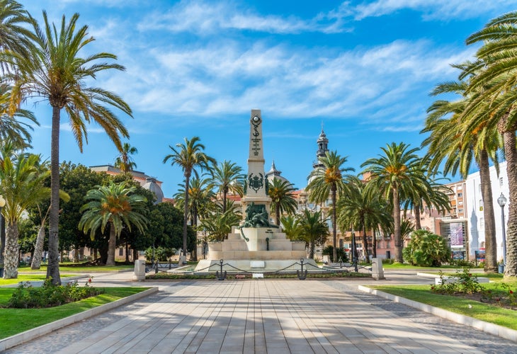 Monument of the heroes of Santiago de Cuba and Cavite in Cartagena, Spain