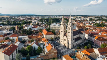 Aerial View Of Graz City Center - Graz, Styria, Austria, Europe.