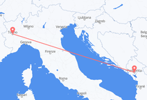 Flights from Podgorica to Turin