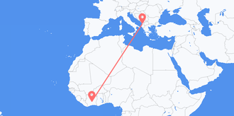Côte d’Ivoire to Albania