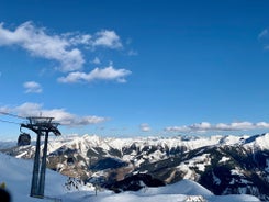 Photo of aerial view of village Kaprun, Kitzsteinhorn glacier, Austria.