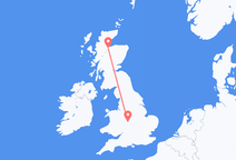 Voli da Inverness, Scozia to Birmingham, Inghilterra