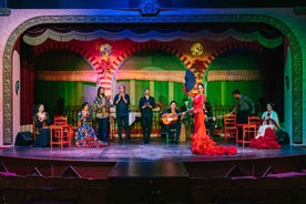 Sevilla: Flamenco í El Palacio Andaluz með valfrjálsum kvöldverði