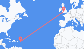 Flights from St. Barthélemy to Wales