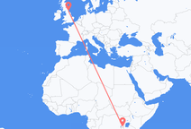Kigali to Newcastle upon Tyne