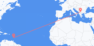 St. Lucia to North Macedonia