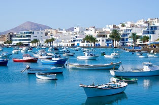 photo of landscape of Charco de San Gines in Arrecife, Lanzarote, Spain.