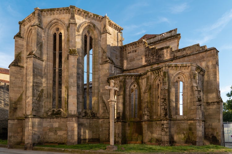 Photo of San Domingo Ruins in city center of Pontevedra, Spain.