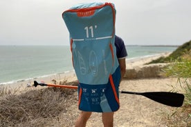 Olhão : location de stand-up paddle et kayak avec sac à dos et extras