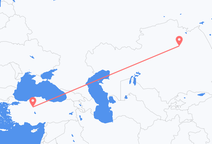 Flyrejser fra Nur-Sultan til Ankara