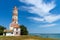 photo of  view of Lighthouse in Shabla - the oldest lighthouse in Bulgaria, built in 1856 by the Ottoman Empire and located at the easternmost point of Bulgaria on the coast of Black Sea, Shabla cape,Shabla Bulgaria.