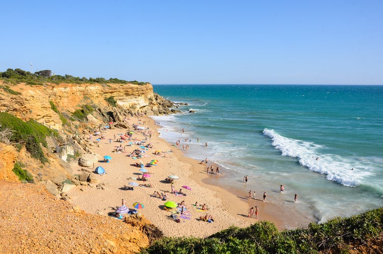 Calas de Roche, beautiful coves in Conil de la Frontera, Cadiz (Spain)