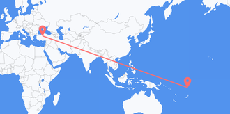 Flüge von Tuvalu nach die Türkei