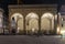 photo of view of Night view of Loggia dei Lanzi on Piazza della Signoria in Florence. Italy.