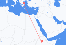 아디스아바바에서 출발해 아테네로 향하는 항공편