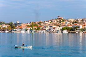 Photo of Cunda Island coastline view in Ayvalik Town of Turkey.