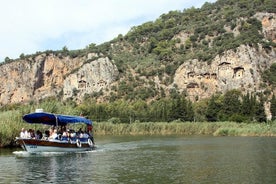 Promenade en bateau à Dalyan au départ de Marmaris ou Icmeler avec croisière sur le fleuve, plage des tortues, bains de boue et déjeuner