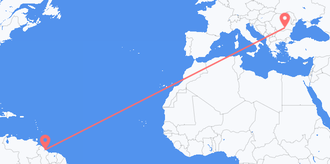 Guyana to Romania