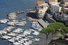 photo of Massa Lubrense and the Cathedral, Punta Lagno region, Sorrento peninsula, Italy.