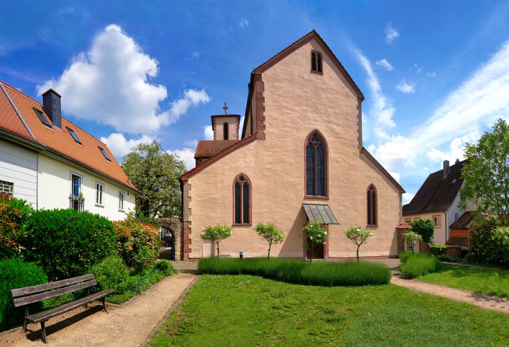 Photo of The Peterskirche, a roman catholic parish church in the center of Gelnhausen.