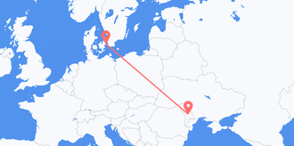 Denmark to Moldova