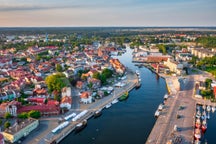 Cottages in Ustka, Poland