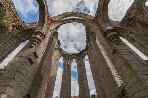 Ruins of an medieval church in Visby, on the island of Gotland, Sweden.